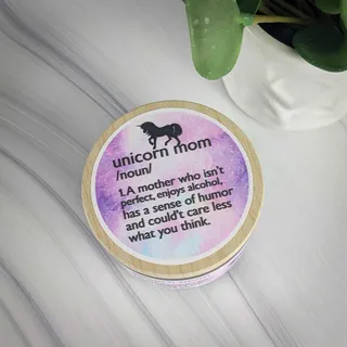 Preview of Unicorn Mom Candle.