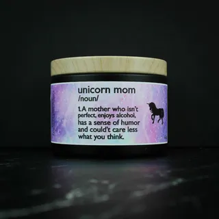 Preview of Unicorn Mom Candle.