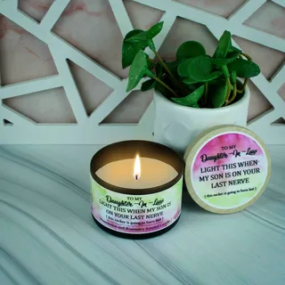 Preview of Daughter-in-Law Funny Candle.