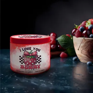 Preview of I Love You Berry Much Candle.