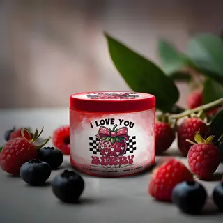Preview of I Love You Berry Much Candle.