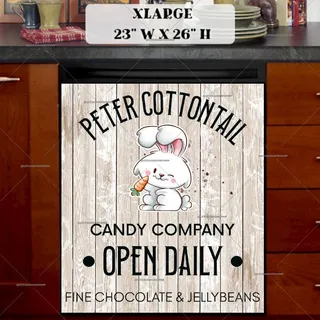 Preview of Peter Cottontail Candy Company magnet in Extra Large size.