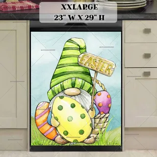 Preview of Easter Gnome and Egg Basket magnet in XX Large size.