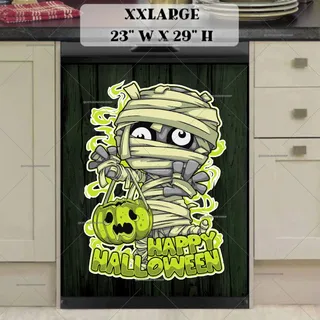 Preview of Cute Trick or Treat Mummy magnet in XX Large size.