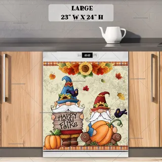 Preview of Autumn Pumpkin Gnomes #3 magnet in Large size.