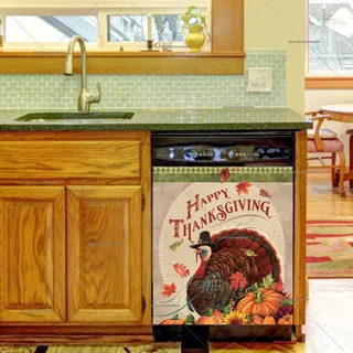 Preview of Vintage Happy Thanksgiving Turkey magnet.