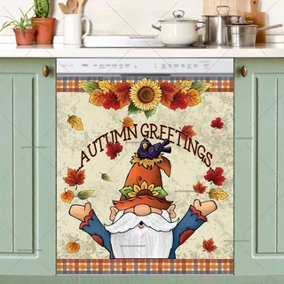 Preview of Autumn Pumpkin Gnome magnet.