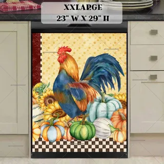 Preview of Autumn Farmhouse Rooster magnet in XX Large size.