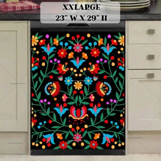 Preview of Eastern European Folklore Flowers magnet in XX Large size.