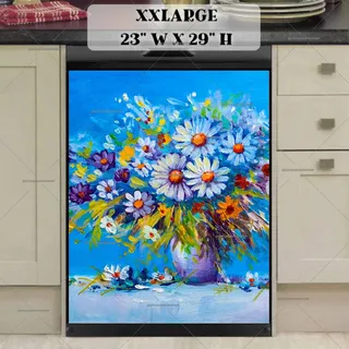 Preview of Beautiful Daisies in a Vase magnet in XX Large size.