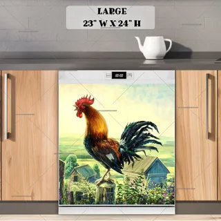 Preview of The Rooster and the Sunrise magnet in Large size.