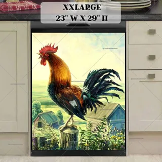 Preview of The Rooster and the Sunrise magnet in XX Large size.