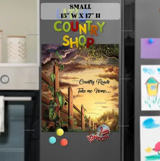 Preview of Sunset Country Road magnet in Small size.