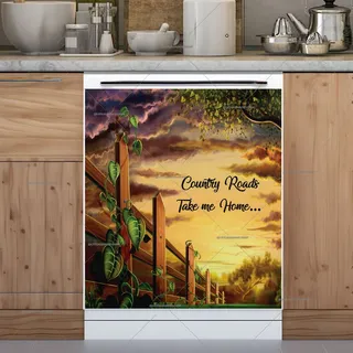 Preview of Sunset Country Road magnet.