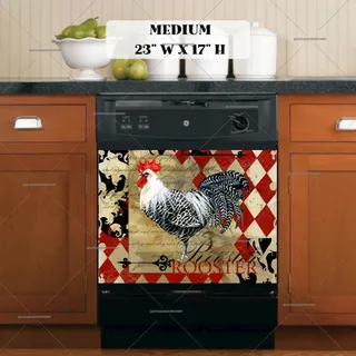 Preview of Vintage Farmhouse Rooster magnet in Medium size.