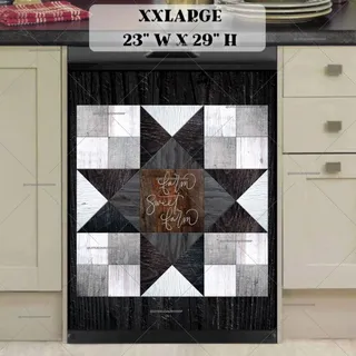 Preview of Barn Wood Quilt Tiles #1 magnet in XX Large size.