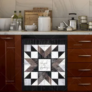 Preview of Barn Wood Quilt Tiles #2 magnet.