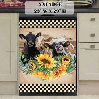 Preview of Farmhouse Cow Trio magnet in XX Large size.