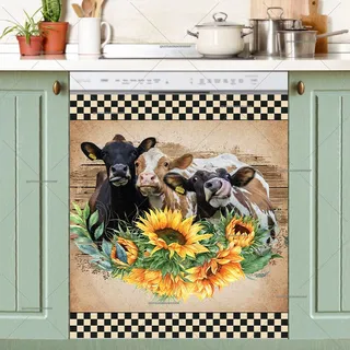 Preview of Farmhouse Cow Trio magnet.