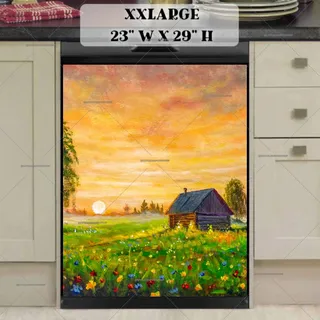 Preview of Sunset Farmhouse magnet in XX Large size.