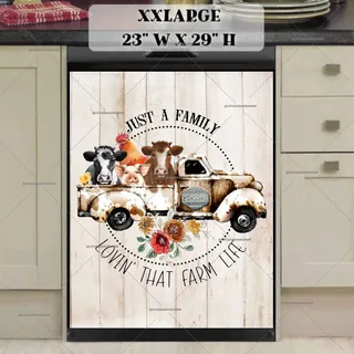 Preview of Farm Animals on a Truck magnet in XX Large size.