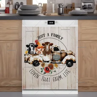 Preview of Farm Animals on a Truck magnet.