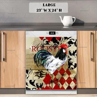 Preview of Beautiful Vintage Rooster magnet in Large size.