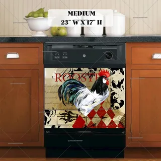 Preview of Beautiful Vintage Rooster magnet in Medium size.