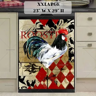 Preview of Beautiful Vintage Rooster magnet in XX Large size.