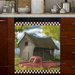 Preview of Old Barn and Truck magnet.