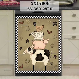 Preview of Stacked Farm Animals magnet in XX Large size.