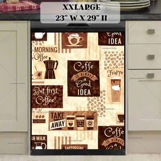 Preview of Retro Coffee Design magnet in XX Large size.