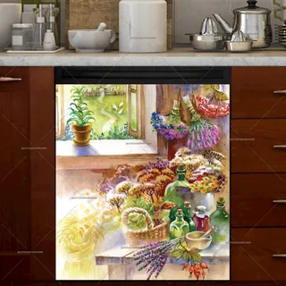 Preview of Herbs in a Farmhouse Kitchen magnet.