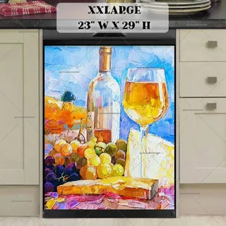 Preview of Mediterranean Still Life with Wine magnet in XX Large size.