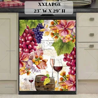 Preview of Vintage Wine Country Design #1 magnet in XX Large size.