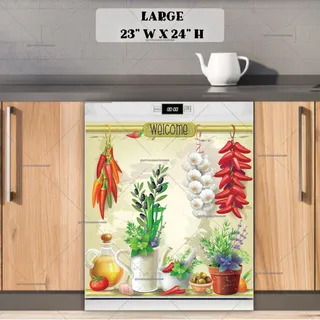 Preview of Mediterranean Kitchen Design magnet in Large size.