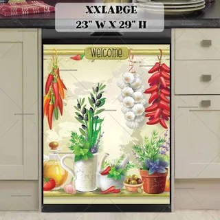 Preview of Mediterranean Kitchen Design magnet in XX Large size.