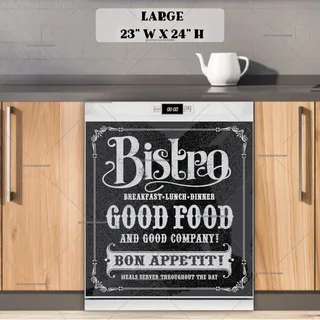 Preview of Chalkboard Bistro Sign Design magnet in Large size.