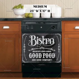 Preview of Chalkboard Bistro Sign Design magnet in Medium size.