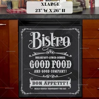 Preview of Chalkboard Bistro Sign Design magnet in Extra Large size.