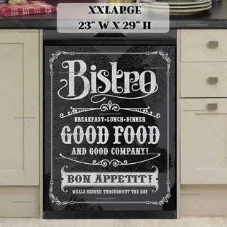 Preview of Chalkboard Bistro Sign Design magnet in XX Large size.