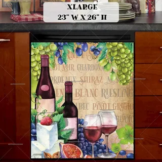 Preview of Rustic Winery with Wine Bottles #2 magnet in Extra Large size.