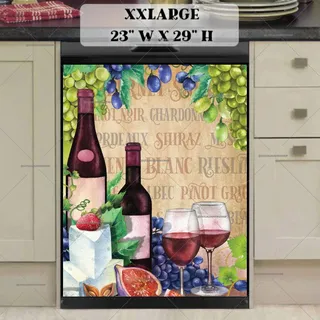 Preview of Rustic Winery with Wine Bottles #2 magnet in XX Large size.