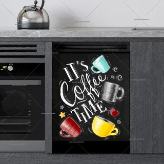 Preview of Coffee Time Chalkboard Design magnet.