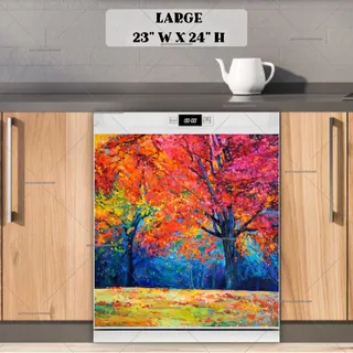 Preview of Vibrating Colors of October magnet in Large size.