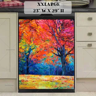 Preview of Vibrating Colors of October magnet in XX Large size.