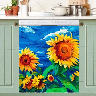 Preview of Bright Summer Sunflowers magnet.