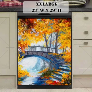 Preview of Autumn Forest Bridge magnet in XX Large size.