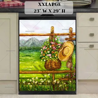 Preview of Farmhouse Garden Fence magnet in XX Large size.