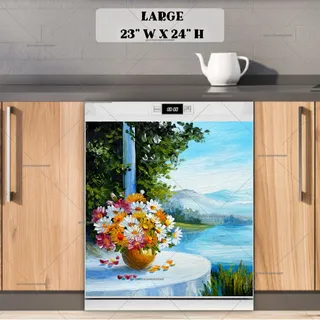 Preview of Summer Lake Cottage Porch magnet in Large size.